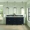 James Martin Vanities 72'' Double Vanity, Black Onyx w/ 3 CM Lime Delight Quartz Top 424-V72-BKO-3LDL - alternate 2